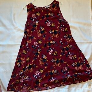 Dark red knee length dress worn a couple of times
